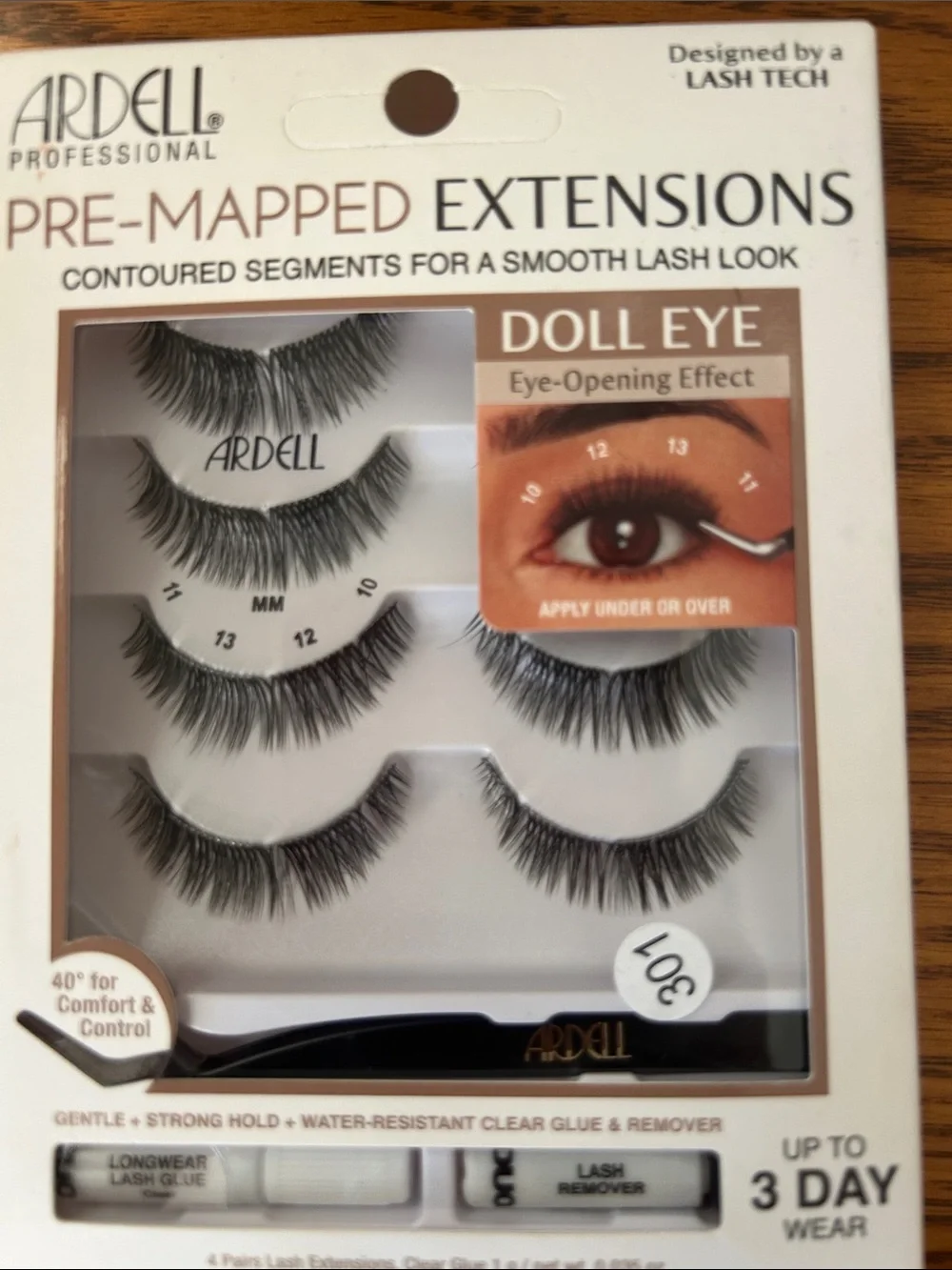 Ardell Black Wispies & Pre-Mapped Doll Eye Lashes with DUO Gentle Remover